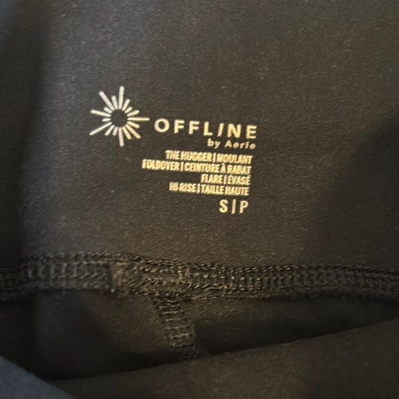 Offline High waisted Fold Over Flare Pants Women’s Small Athleisure - Picture 2 of 5